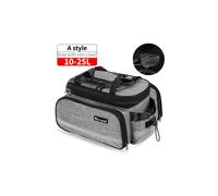 (Style A Gray)Waterproof Bicycle Saddle Bag Reflective 20l Large Capacity Tail Rear 3 In 1 Trunk Bag