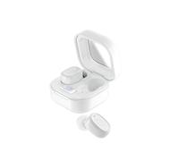 (Style A, White) BY18 Digital Display Bluetooth Headphone Wireless Headset with Charging Case-Black