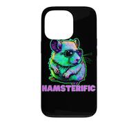 Style aérographe rétro avec graphisme Hamsterific Cool Hamster Coque pour iPhone 13 Pro
