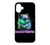 Style aérographe rétro avec graphisme Hamsterific Cool Hamster Coque pour iPhone 16 Plus