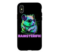 Style aérographe rétro avec graphisme Hamsterific Cool Hamster Coque pour iPhone X/XS