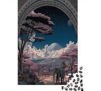 Style Africain |Éléphant| Puzzles Amusants en Famille 70x50cm/1000pcs Adultes