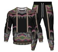 Style Africain imprimé en 3D Hommes Survêtement 2 pièces Ensemble Sweat-Shirt et Jogging Hip Hop Activewear Streetwear