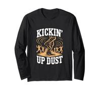 Style Amusant de Danse Country Kickin' Up Dust Manche Longue