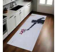 Style Anime Tapis de Cuisine Flower Boy Antidérapant Lavable Devant Évier Long 40 x 120 cm pour Couloir Buanderie Salle à Manger Chambre Cuisine