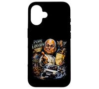 Style années 80 Pape Léo XIV Vintage Style Catholique Fun Streetwear Coque pour iPhone 16