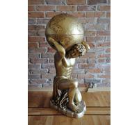 Style antique Globe Classique Atlas Minibar Bar Vin Etagère Statue Déco
