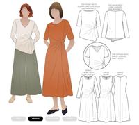 Style Arc Patron de couture Haut et robe en tricot Lumi Tailles 04-16