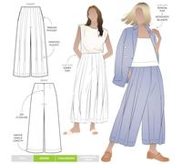 Style Arc Patron de couture Pantalon tissé Atlas Tailles 46 à 48