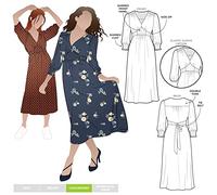 Style Arc Patron de couture Philomena Robe tissée Tailles 38 à 50