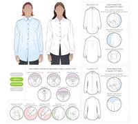 Style Arc Patron de couture pour chemise tissée Clayton Tailles 38 à 50