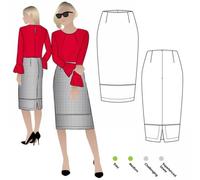 Style Arc Patron de couture pour jupe tissée Agatha