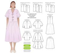 Style Arc Patron de couture pour robe et haut tissés Porter Tailles 38 à 50