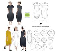 Style Arc Patron de couture - Robe de designer Sydney avec extension (tailles 38 à 50)