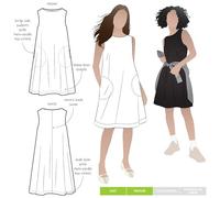Style Arc Patron de couture Robe droite Lena Tailles 38-50