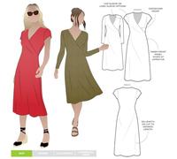 Style Arc Patron de couture - Robe en tricot Suzie (anciennement robe Suzie à enfiler) - Tailles 38 à 50