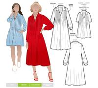 Style Arc Patron de couture Robe tissée Xanthe Tailles 46 à 58