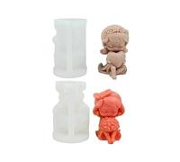 (style B) 2 Pcs Little Girl Candle Molds Casting Molds Wishing Girl Silicone Molds Soap Baking Molds Clay Moulds for Candle Making