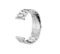 (Style B Garmin Fenix 3, Silver) Stainless Steel Watch Band for Garmin Fenix 3.,Three-bead Folding Clasp Watch Strap Replacement