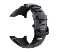 (Style B Other Phone Models, Black) Camouflage Silicone Smart Watch Band for Suunto Core