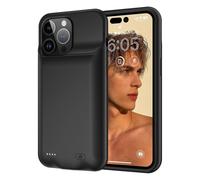 (Style Black, Multicolor) Amorus D98 Battery Case for iPhone 15 Pro Max , 8500mAh Extended Rechargeable Charging Phone Case -
