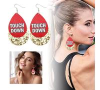 Style Bohème en Forme de Larme nos pendentifs d'oreille de rugby olive sur le thème du sport avant-gardiste. Filles Bijoux Ensemble (A, 8. 0cm)