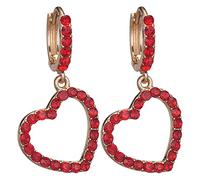 Style Bohème en Forme de Larme ventes d'oreilles d'oreilles Européennes et américaines Goutte à goutte d'huile Coeur Années 80 et 90 Accessoires de Fête (B, One Size)