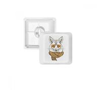 Style Britannique Animal Doux Loup et écharpe Animal PBT Keycaps pour Clavier mécanique Blanc OEM sans Marquage d'impression R3 Multicolore