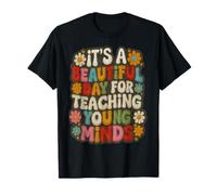 Style brodé, c'est une belle journée pour apprendre les enseignants T-Shirt