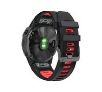 (Style C Garmin Fenix 7X, Multicolor) 26mm Watch Band for Garmin Tactix 7 Pro/Fenix 7X/6X Pro/5X Plus,Smooth Silicone Dual-color Wrist Str
