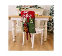 (Style C, Multicolor) Christmas Decorations Cute Cartoon Decor Christmas Dining Chair Slipcover Cloth Sleeve Chair Back Co