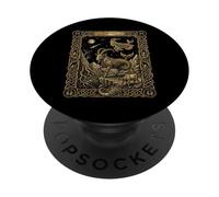 Style Carte de Tarot Horoscope du Zodiaque Capricorne PopSockets PopGrip Adhésif