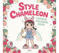 Style Chameleon: Fashion Coloring Book - Anime Girls in Diverse Styles from Kawaii to Elegant Fashion Illustrations for Adults Stress Relief and Creative Relaxation