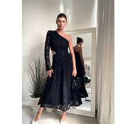 Style Cheat Style Cheat Black Jasmine Cut Out One Shoulder Dress Black 12