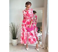 Style Cheat Style Cheat Pink Daphne Belted Shirt Dress Pink EU 46 (UK 18)