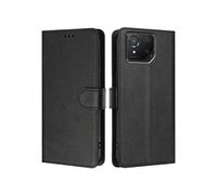 Style Classique Etui Pour Rabotant Asus ROG Phone 8 Fermeture Magnétique Antichoc Etui Portefeuille Blocage RFID Titulaire De La Carte FOXDOCK Noir