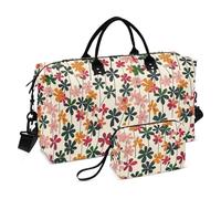 Style Clover Coloré Décoratif Nuit Weekender Sacs Grand Sac de Gym avec Trousse de Toilette pour Randonnée Multifonctionnel Bolsa de Gym Para Mujer