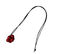 Style coréen moderne, collier de longueur étendue, bijou minimaliste en cordon noir, accessoire de mode polyvalent pour superposer un collier superposé simple d'inspiration coréenne, taille unique