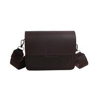 Style coréen moderne Petit sac à bandoulière fonctionnel en cuir PU Sacs à bandoulière avec sangle réglable pour diverses occasions Sac tendance pour femme, Couleur café., One Size