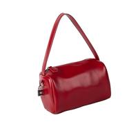 Style coréen moderne sac à bandoulière en forme d'oreiller en cuir PU souple pour femme accessoire de mode bureau à soirée sac à main pour femme, Rouge, One Size