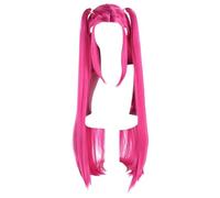 Style coréen Pop coréen Idole Hunter Cosplay Perruque 100 cm Wig DEMON-WIG2B (Fucsia)