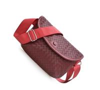 Style coréen Sac à bandoulière pour femme Messagers élégants en cuir PU Tendance Quotidien Femmes Casual Style coréen Bandoulière en cuir PU Messenger, Rouge, One Size