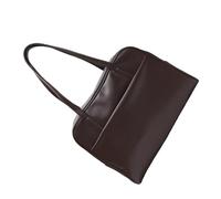 Style coréen Uniforme Sac à bandoulière tendance et jeune, sac à main décontracté pour un usage quotidien, cartable moderne et décontracté, marron foncé, One Size
