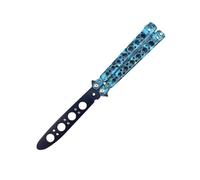 (Style D) 1 couteau de poche pliant émoussé, couteaux d'entraînement Balisong adaptés aux débutants,