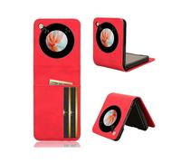 (Style D, Multicolor) For ZTE nubia Flip 5G/Libero Flip A304ZT Leather Case Card Slots Phone Cover