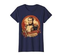 Style d'affiche Vintage Napoléon Bonaparte T-Shirt, Femme, Bleu Marine, 3XL
