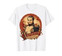 Style d'affiche Vintage Napoléon Bonaparte T-Shirt, Homme, Blanc, 5XL
