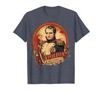 Style d'affiche Vintage Napoléon Bonaparte T-Shirt, Homme, Bleu Chiné, 6XL
