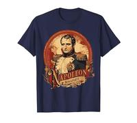 Style d'affiche Vintage Napoléon Bonaparte T-Shirt, Homme, Bleu Marine, M