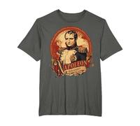 Style d'affiche Vintage Napoléon Bonaparte T-Shirt, Homme Grandes Tailles, Asphalte, 2X Tall